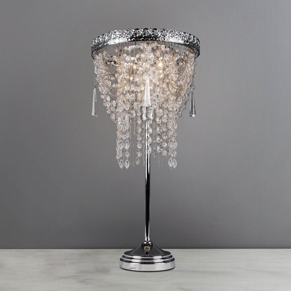 Chandelier Lamp. Table Chandelier Lamp Eight Prime Chandelier Table Lamp In With. Tiffany Arm ...